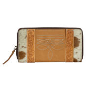 TDE - Cowhide & Tooling Leather Boot Stitch Zippered Wallet – Moore