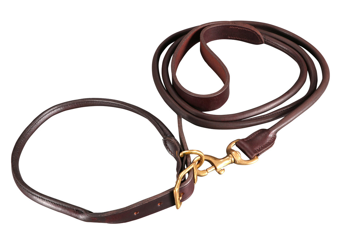 STC - Rolled Leather Dog Lead