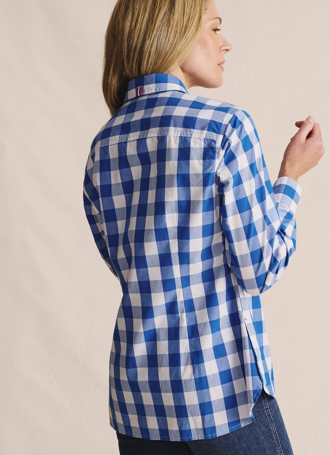 S Kidman - Womens Redbank Long Sleeve Shirt in Mid Blue