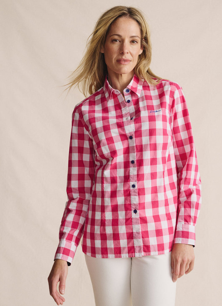 S Kidman - Womens Redbank Long Sleeve Shirt in Pink
