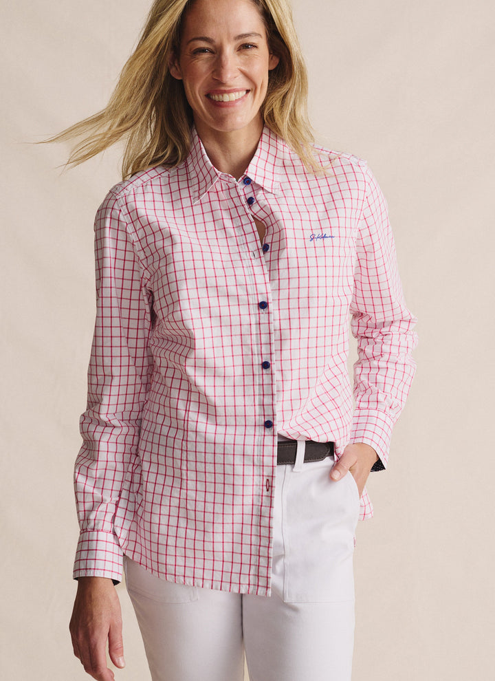 S Kidman - Womens Capertree Long Sleeve Shirt in Pink