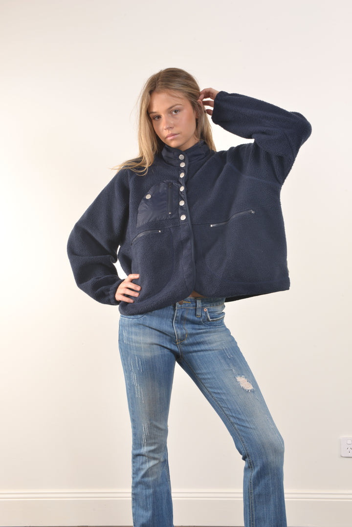 Bullrush - Teddy Jacket in Navy