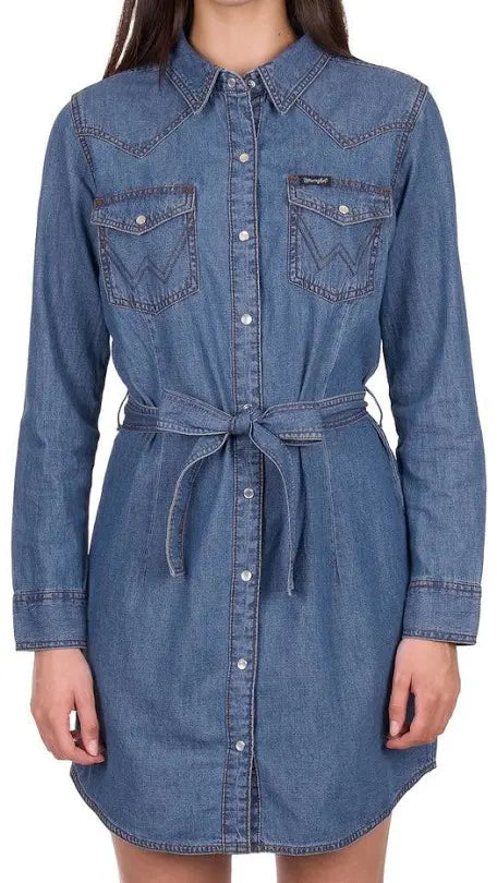 Wrangler - WOMENS WENDY LONG SLEEVE DENIM DRESS W26