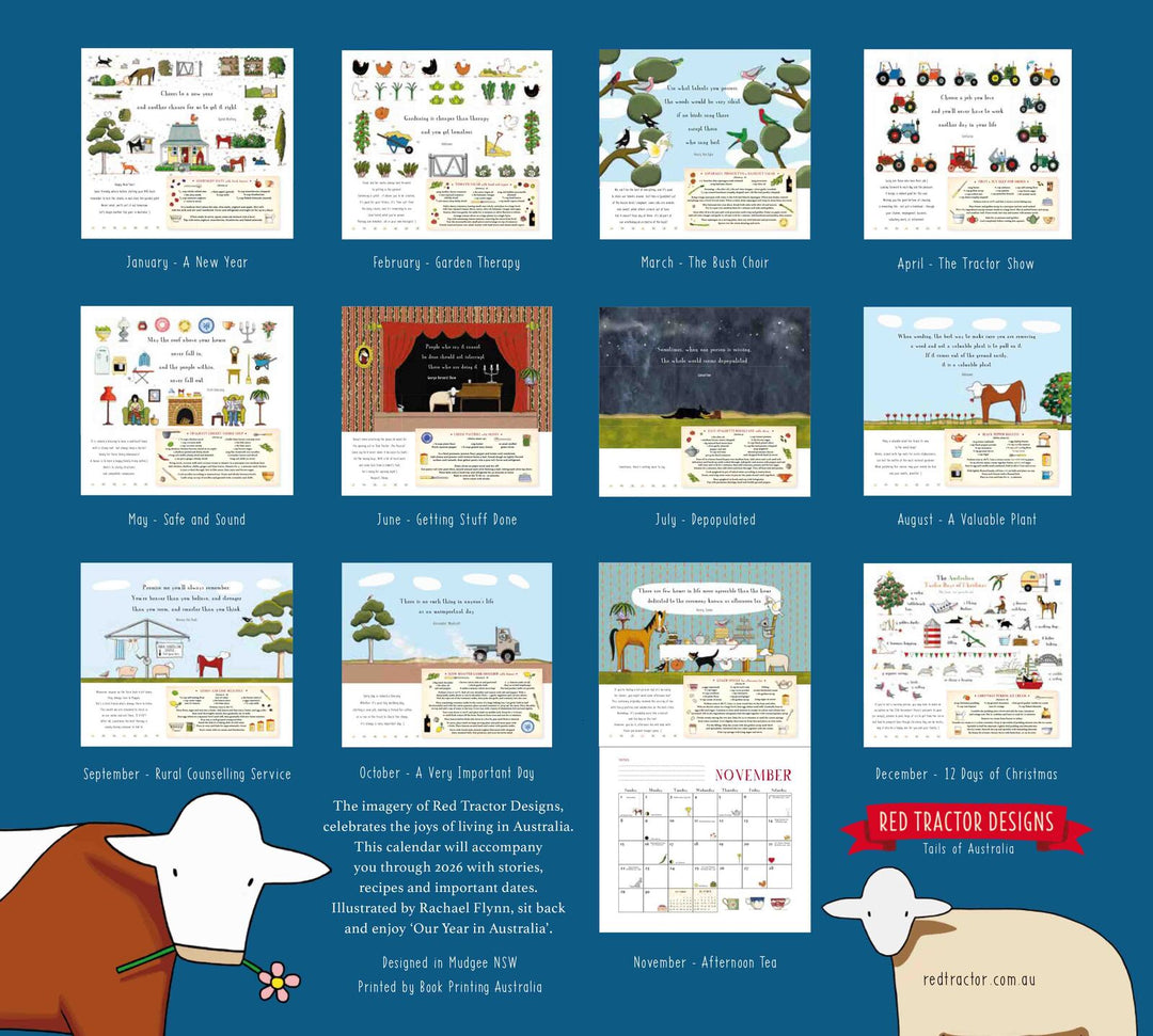 Red Tractor Designs - 2026 Calendar