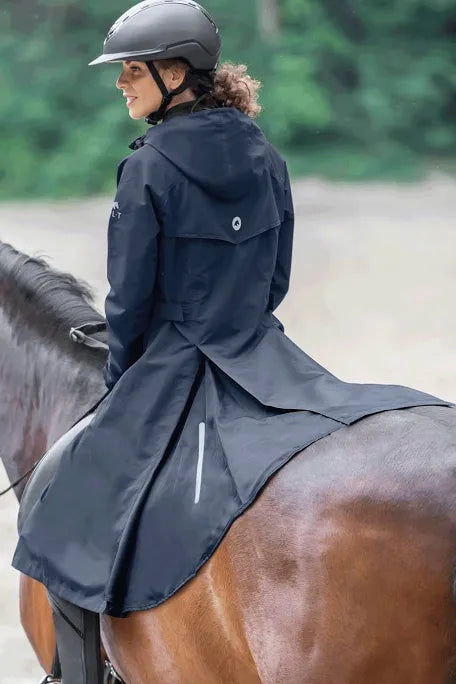 ELT Fehmarn Long Riding Raincoat Night / Deep Blue