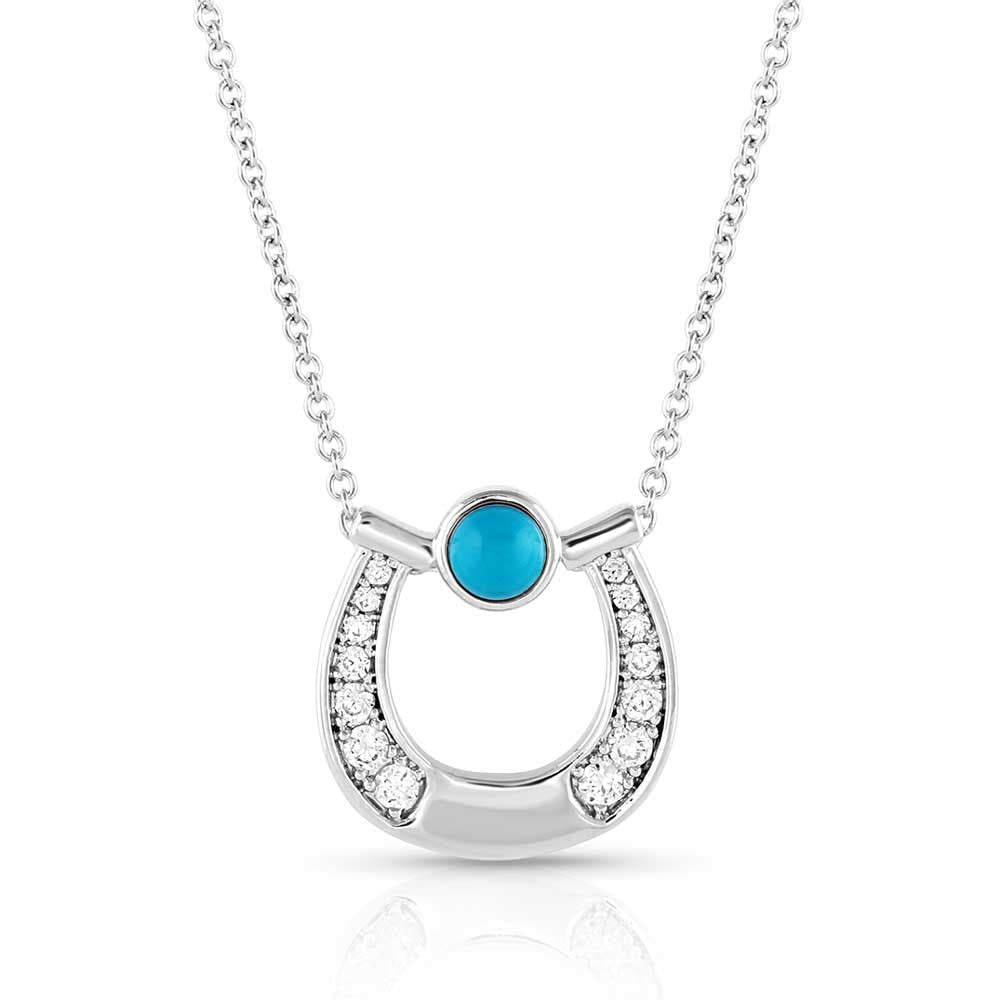 Montana Silversmiths - Destined Luck Turquoise Crystal Necklace