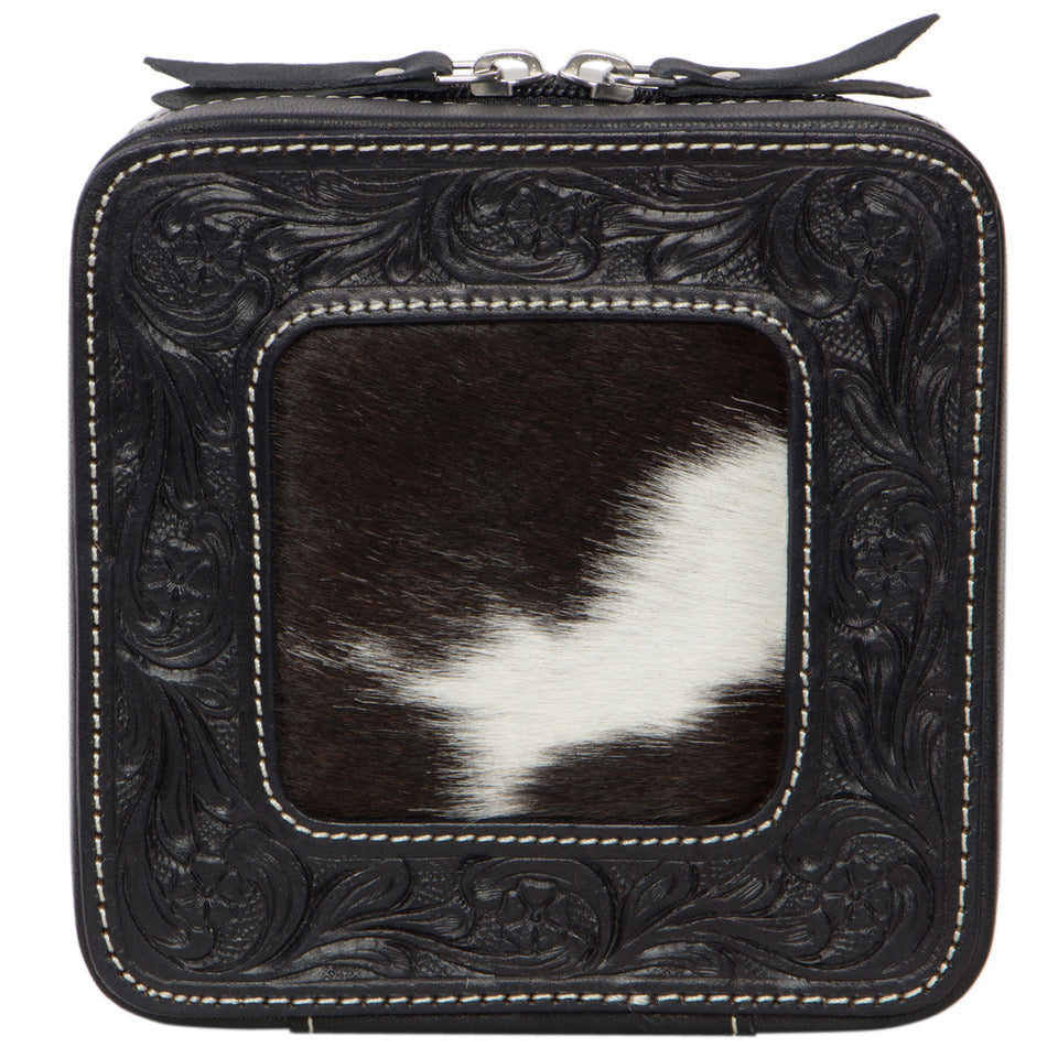 TDE - Tooled Cowhide Jewellery Box JB-02