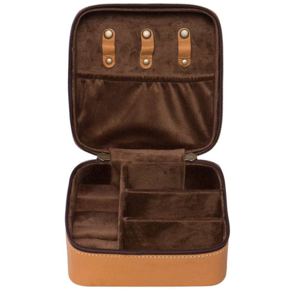 TDE - Tooled Cowhide Jewellery Box JB-02