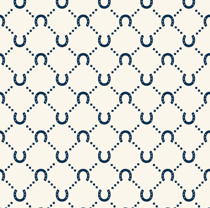 Project 10 - Zip Medium Tote – Navy Horseshoe