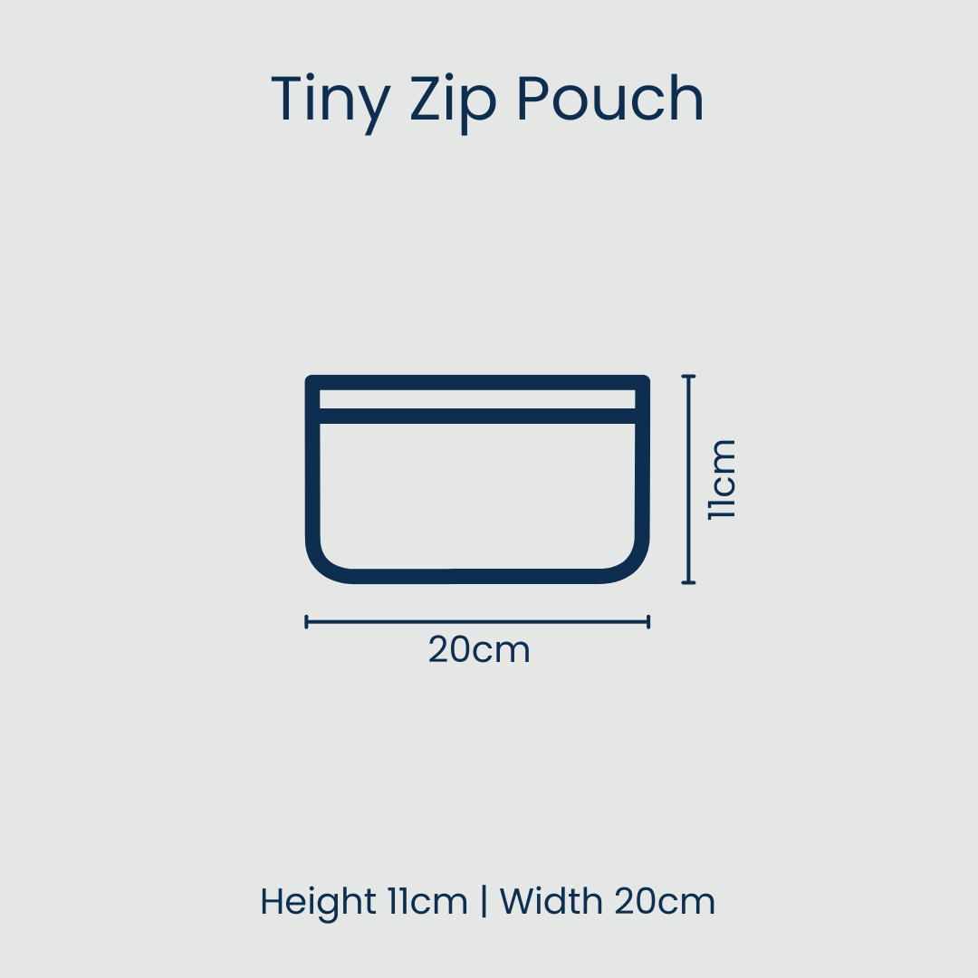 Project 10 - Tiny Zip Pouch – Navy Horseshoe