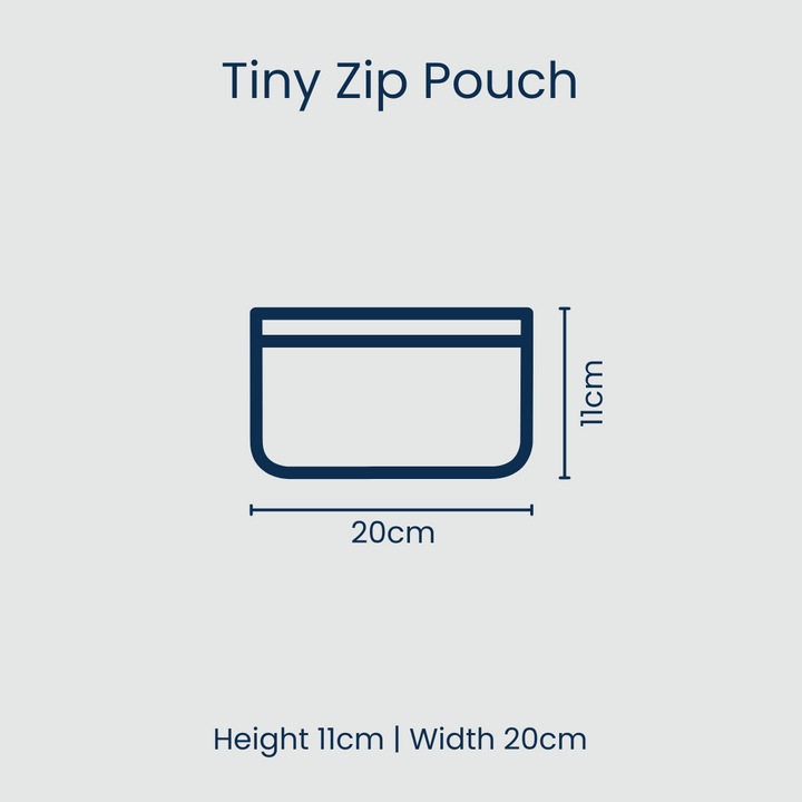 Project 10 - Tiny Zip Pouch – Navy Horseshoe