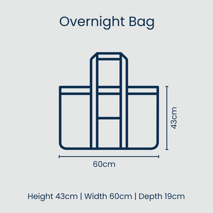 Project 10 - Overnight Bag – Navy Horseshoe