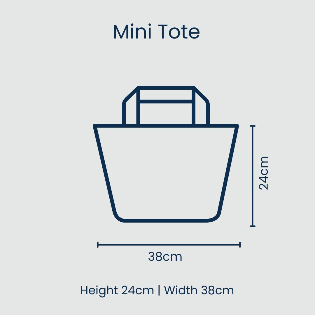 Project 10 - Mini Tote – Navy Horseshoe