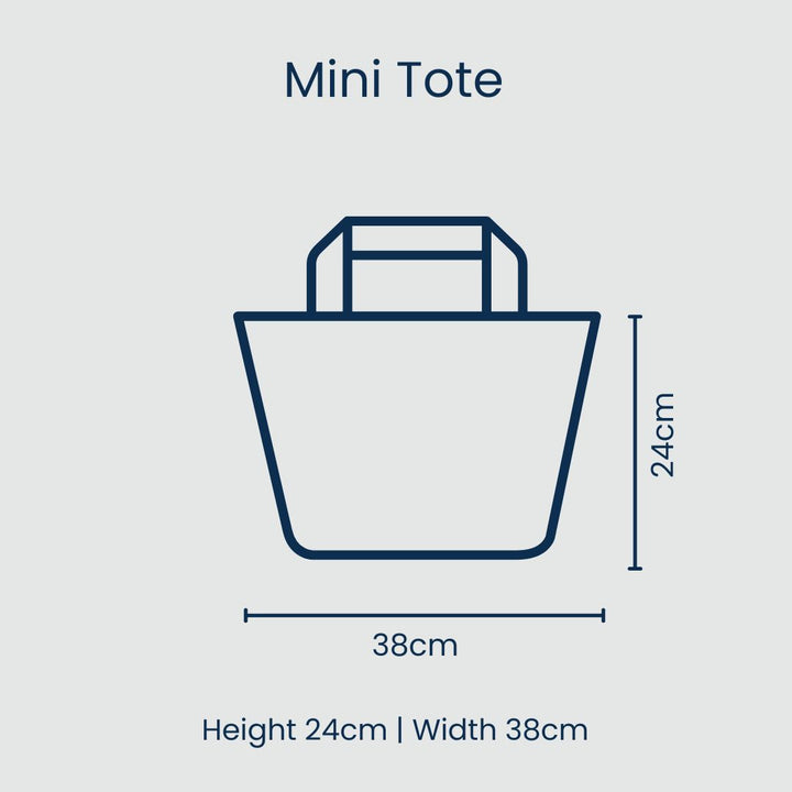 Project 10 - Mini Tote – Navy Horseshoe