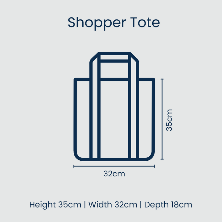 Project 10 - Shopper Tote in Navy Horseshoe