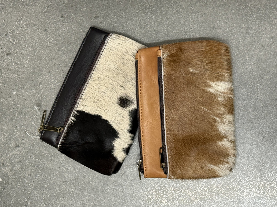 TDE - Alaska Double Zipper Cowhide Clutch BC6