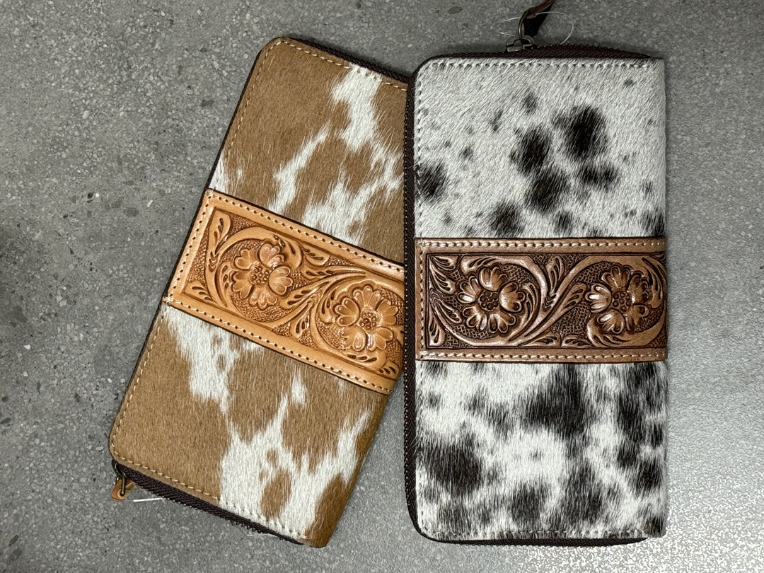 TDE - Tooling Leather Cowhide Zippered Wallet – AW21 – Salta