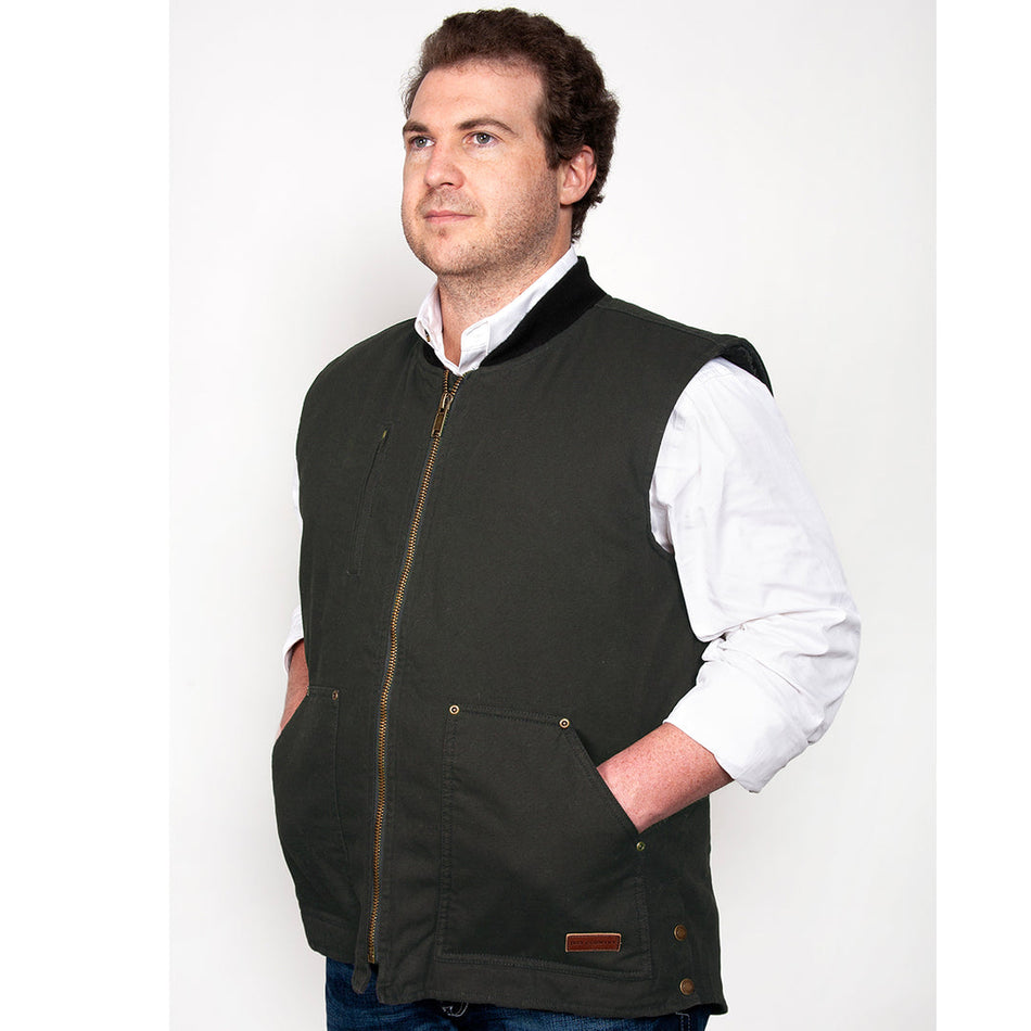 Just Country - Mens Diamantina Vest In Green