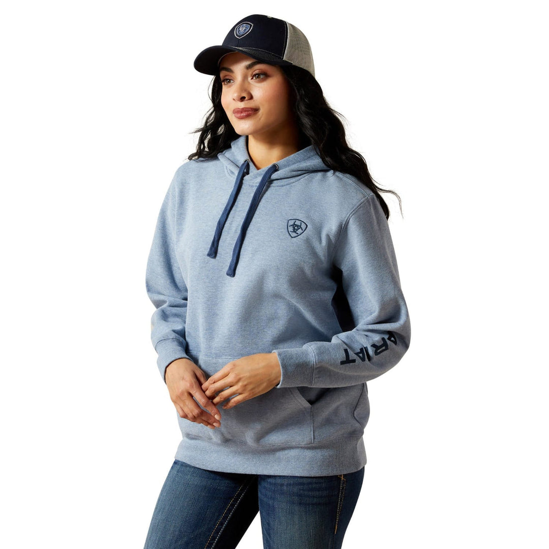 Ariat - Womens Logo 2.0 Hoodie in Vintage Indigo Heather