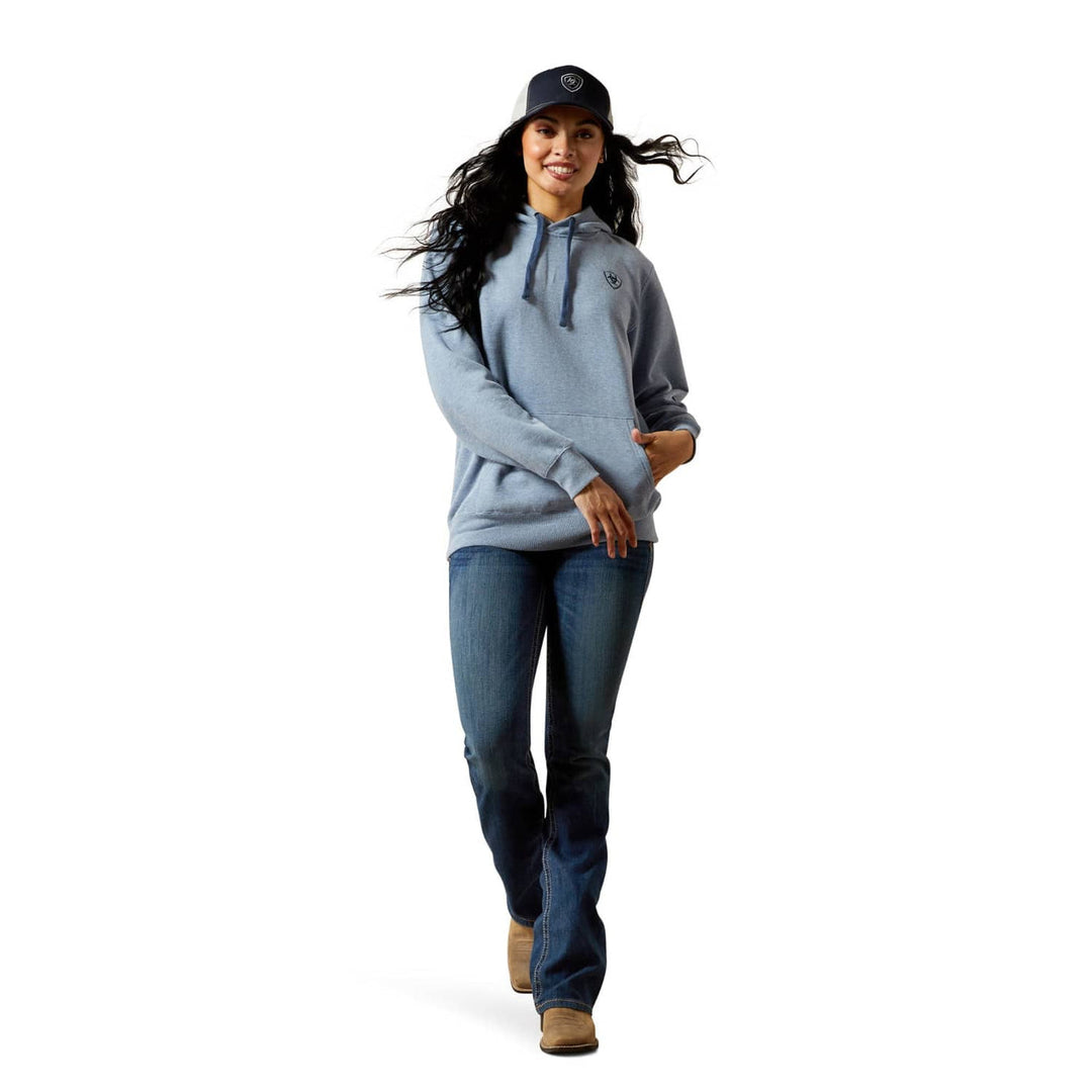 Ariat - Womens Logo 2.0 Hoodie in Vintage Indigo Heather