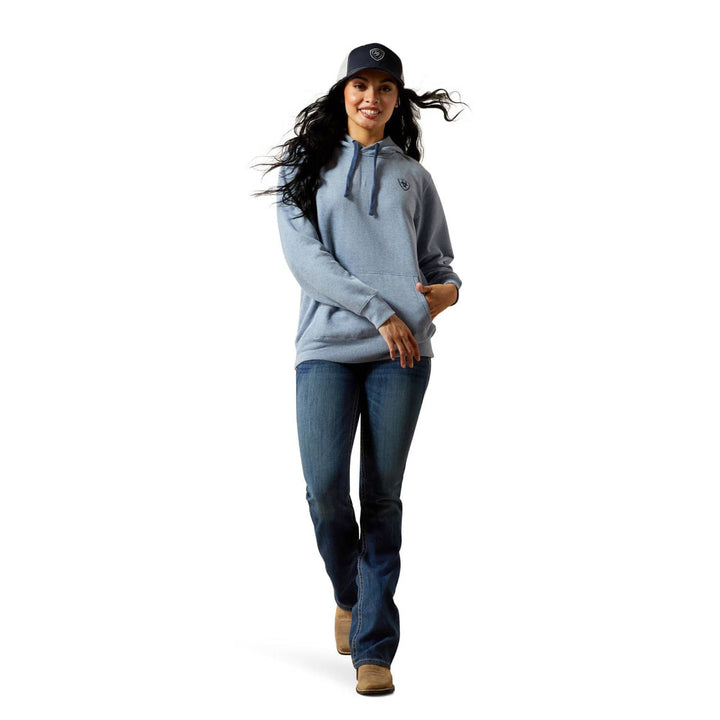 Ariat - Womens Logo 2.0 Hoodie in Vintage Indigo Heather