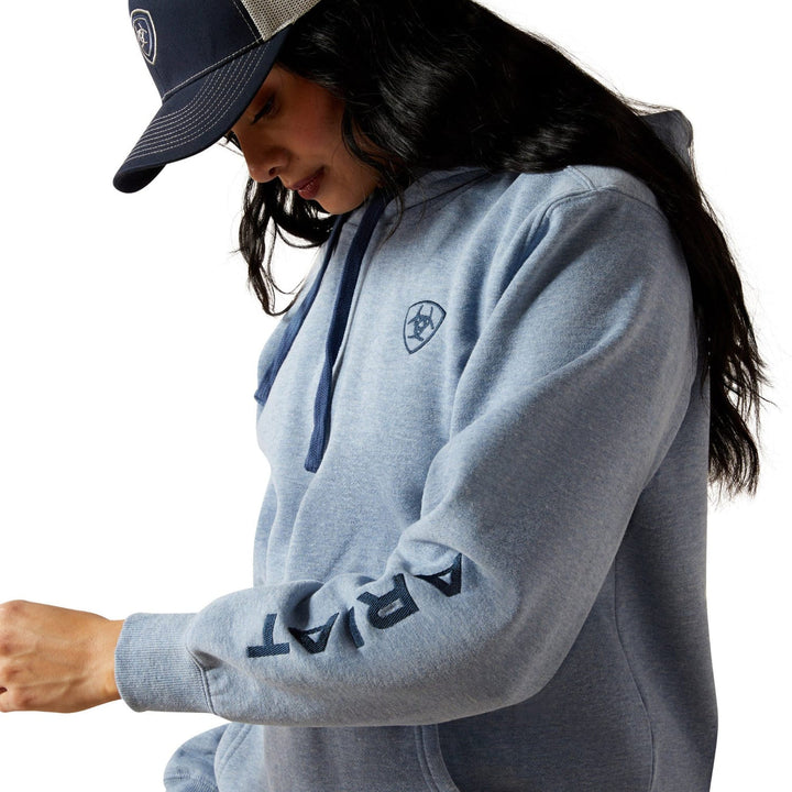 Ariat - Womens Logo 2.0 Hoodie in Vintage Indigo Heather