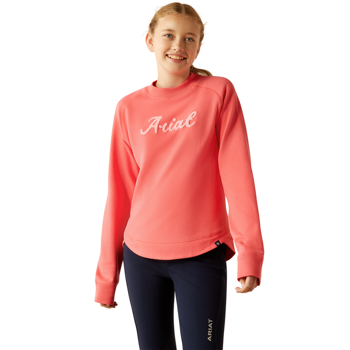 Ariat - Ariat Girl's Benicia Sweatshirt - Coral Paradise