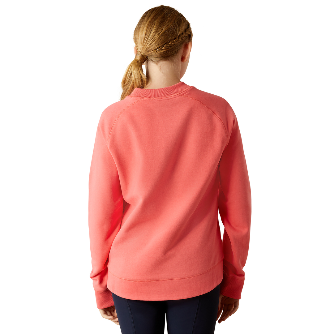 Ariat - Ariat Girl's Benicia Sweatshirt - Coral Paradise