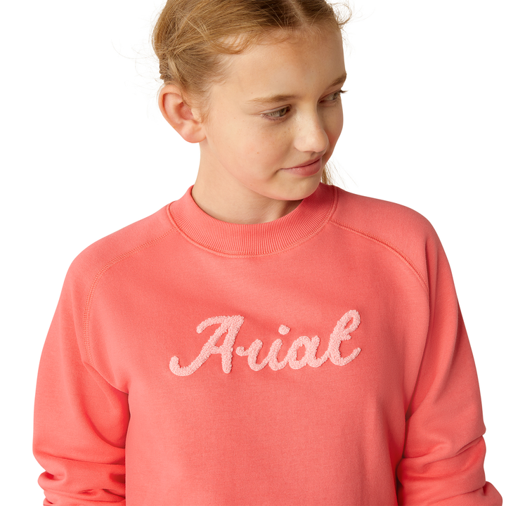 Ariat - Ariat Girl's Benicia Sweatshirt - Coral Paradise