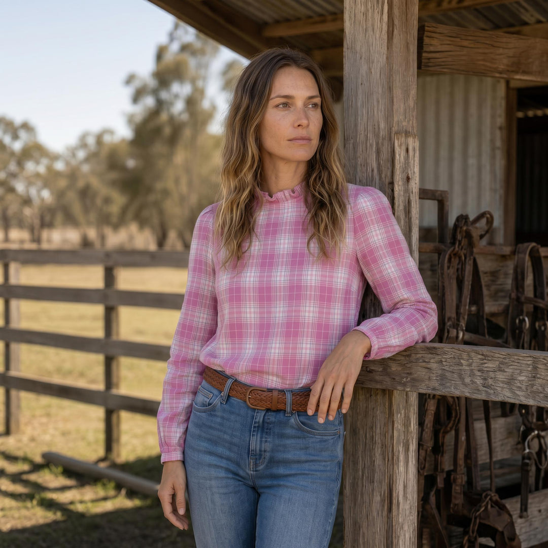 Blackcolt - Brooke in Pink & White Check