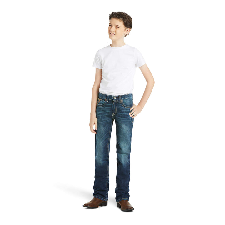 Ariat - Boys B5 Slim Boundary Stackable Straight Leg in Cyclone