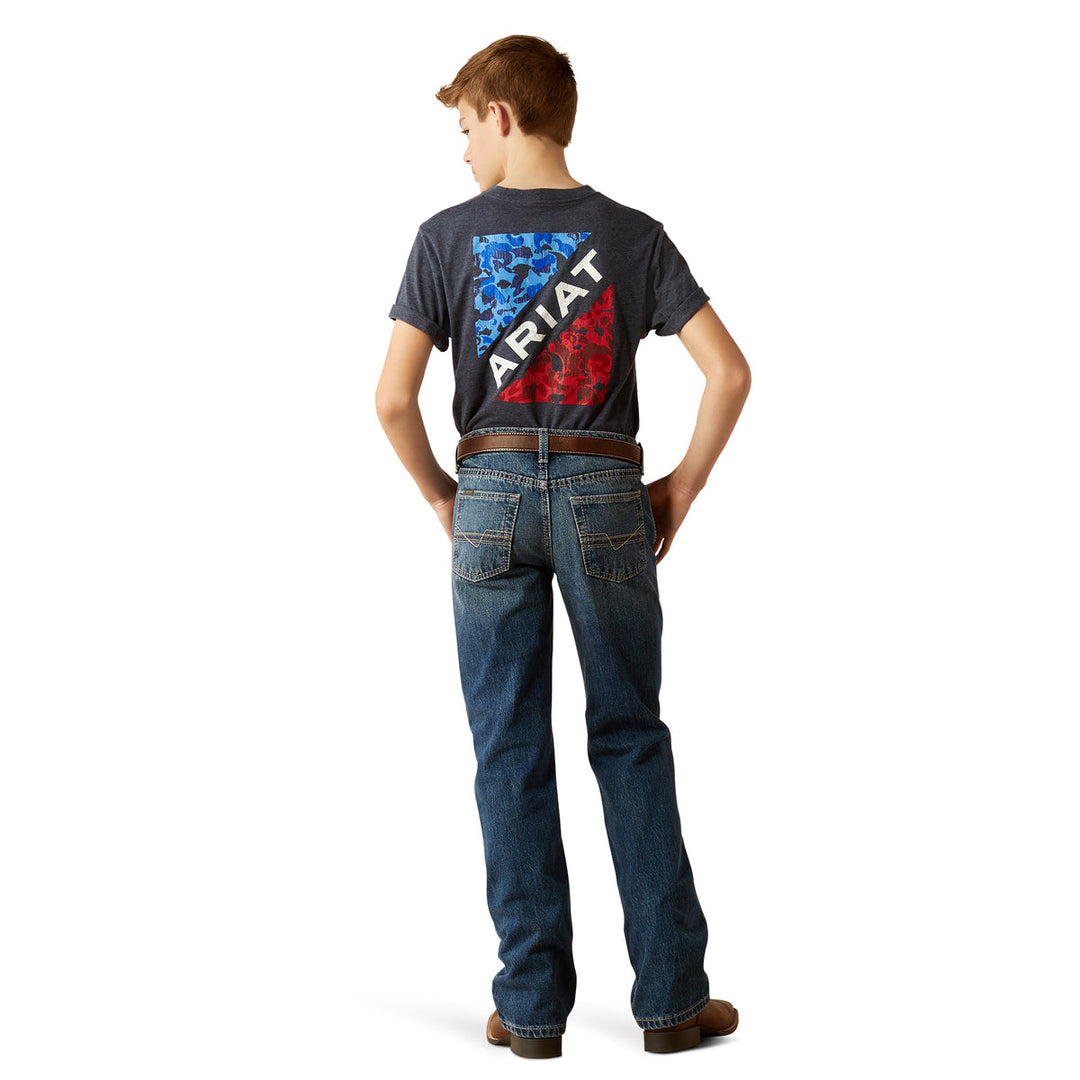 Ariat - Boys B4 Relaxed Kelvin Boot Cut Jeans in Dakota