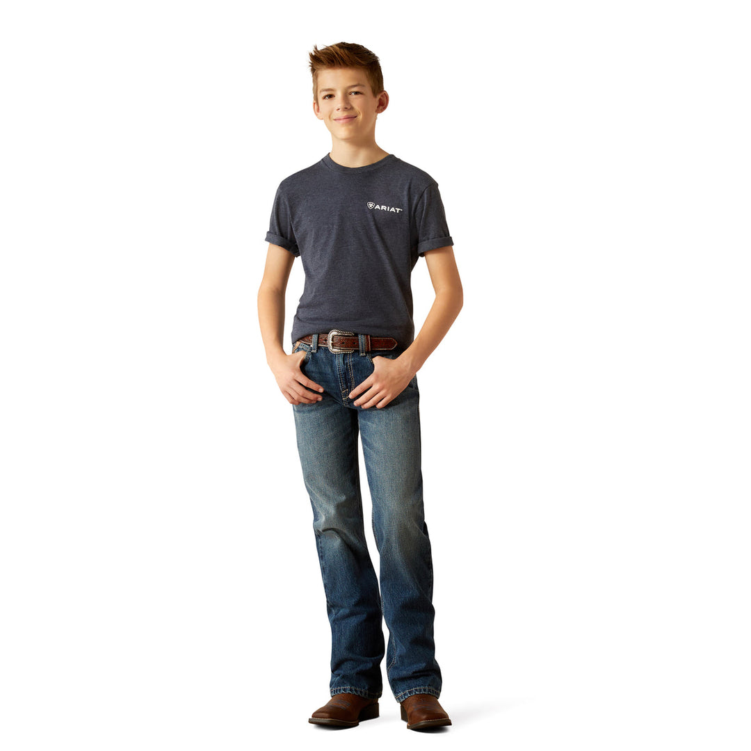 Ariat - Boys B4 Relaxed Kelvin Boot Cut Jeans in Dakota