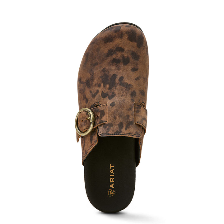 Ariat - Womens Country Mule in Leopard Suede
