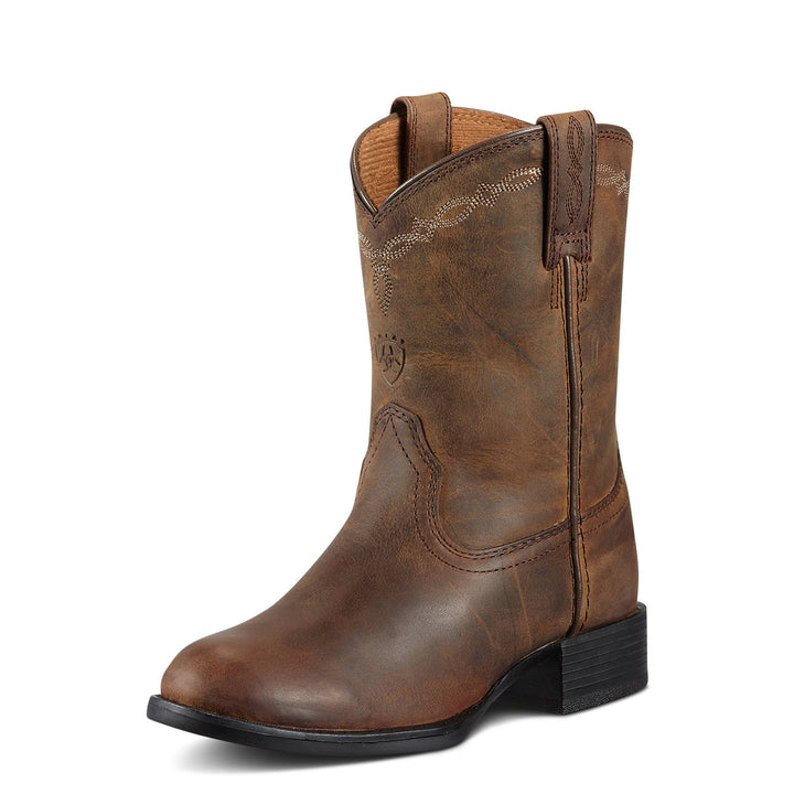 Ariat - Kids Heritage Roper Distressed Tan