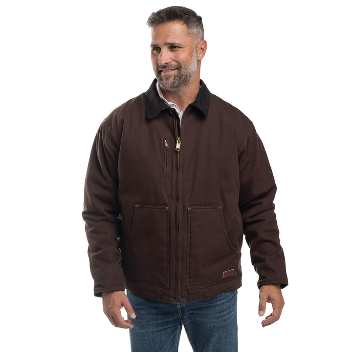 Just Country - Mens Diamantina Jacket in Chocolate