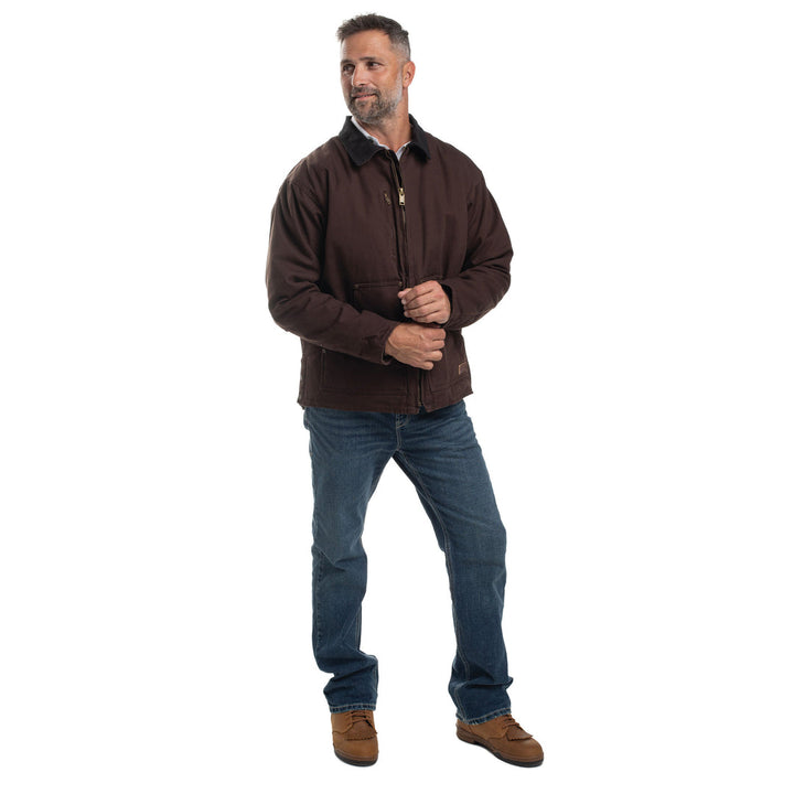 Just Country - Mens Diamantina Jacket in Chocolate