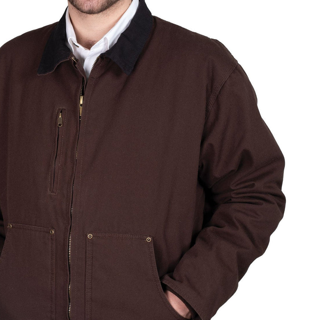 Just Country - Mens Diamantina Jacket in Chocolate