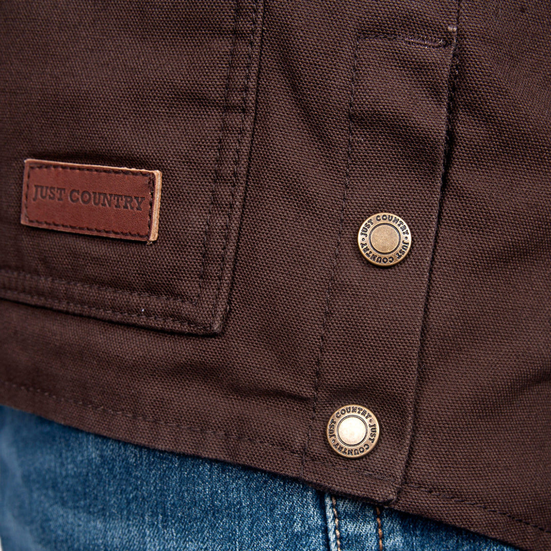 Just Country - Mens Diamantina Jacket in Chocolate