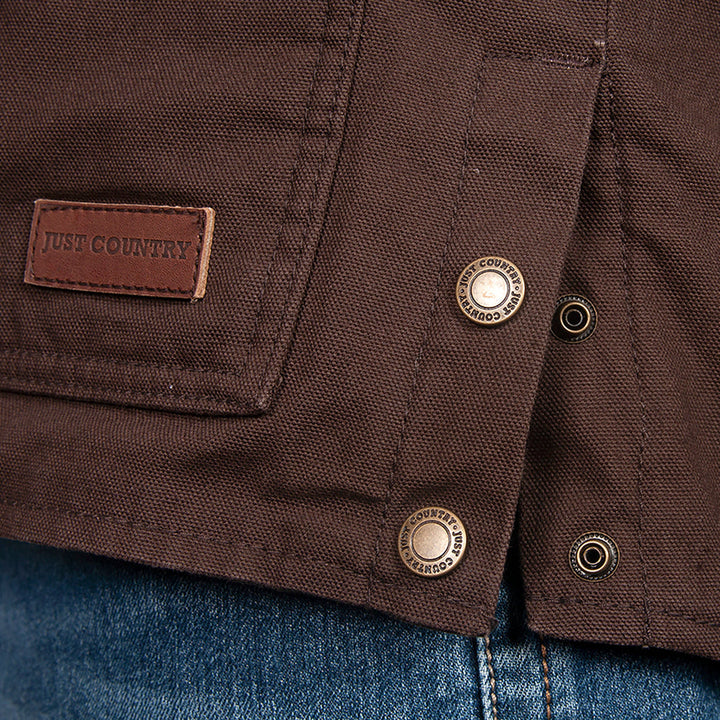 Just Country - Mens Diamantina Jacket in Chocolate