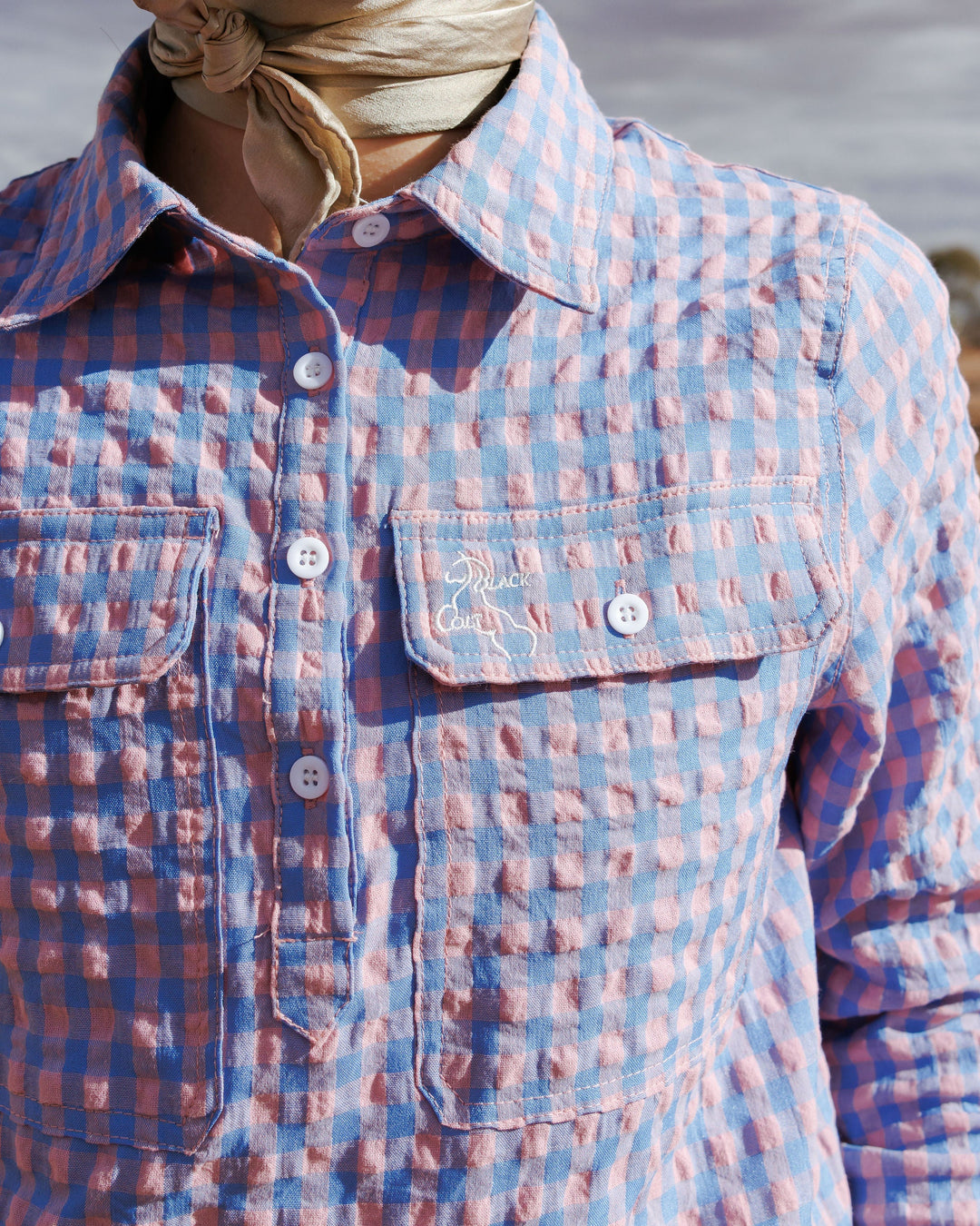 Blackcolt - Workshirt in Pink & Blue Check