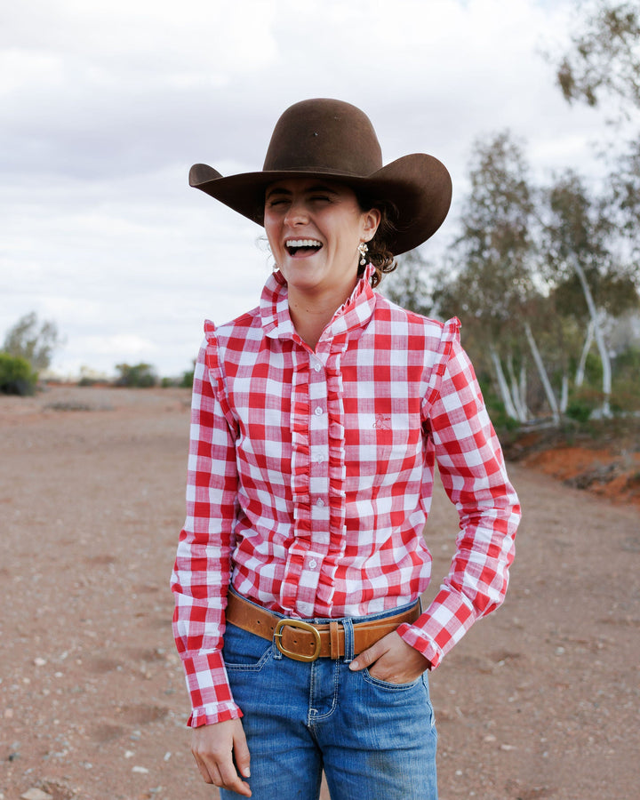 Blackcolt - Sara Shirt in Red Check