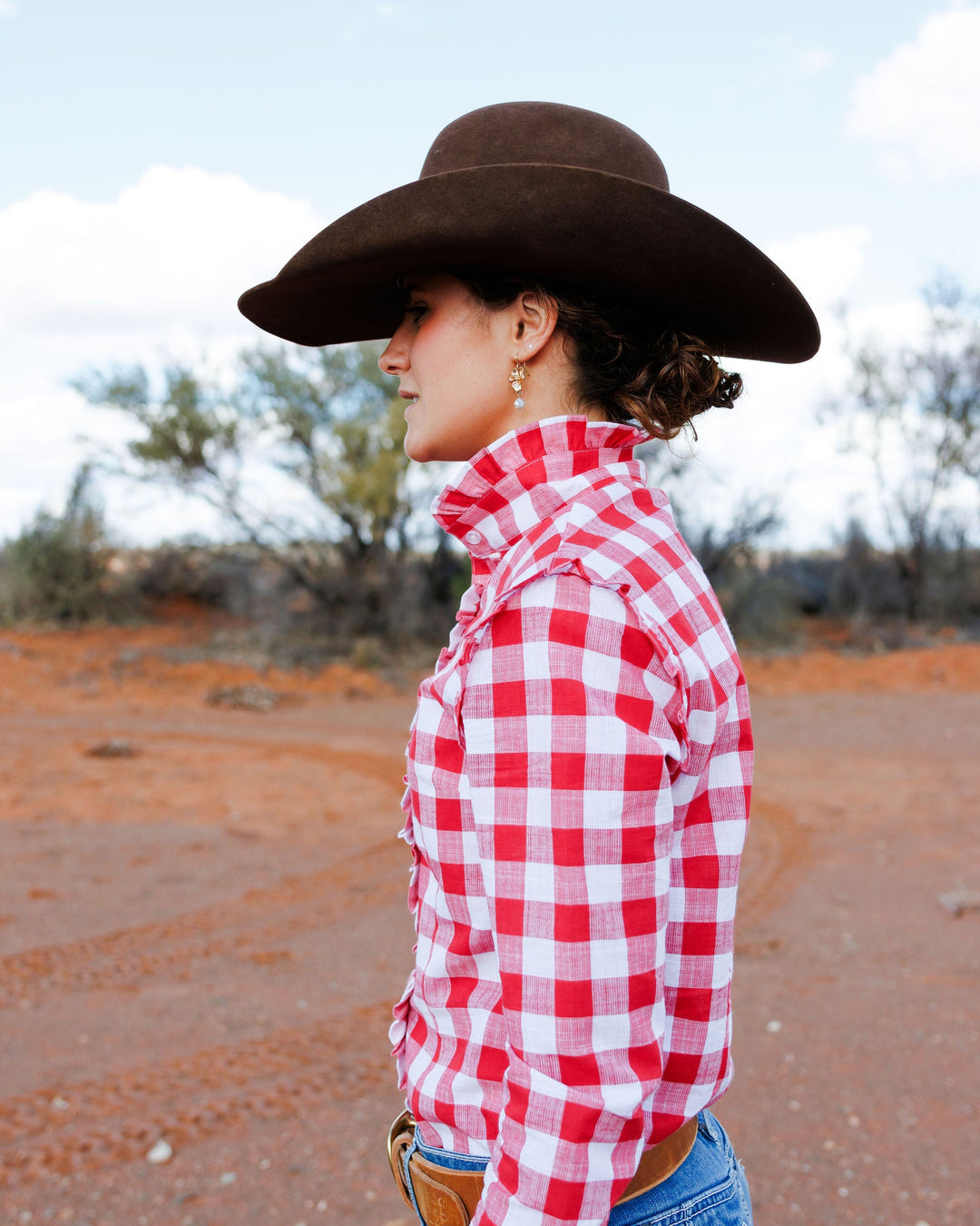 Blackcolt - Sara Shirt in Red Check