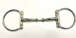 Toprail Equine - Stainless Steel Elliptical Dee Bit (don dodge)