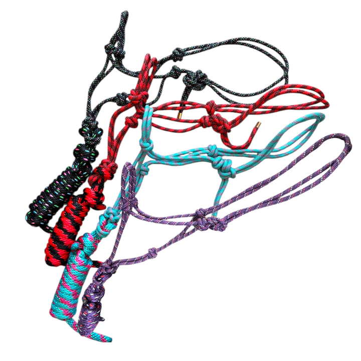 Toprail Equine - Knotted Rope Halter & Lead set