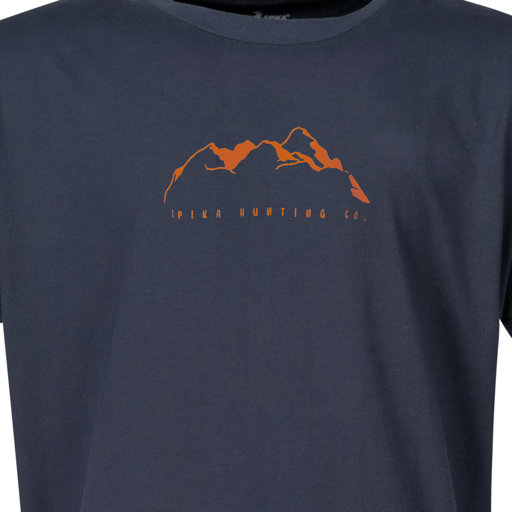 Spika - Mens GO Mountain T-Shirt in Navy