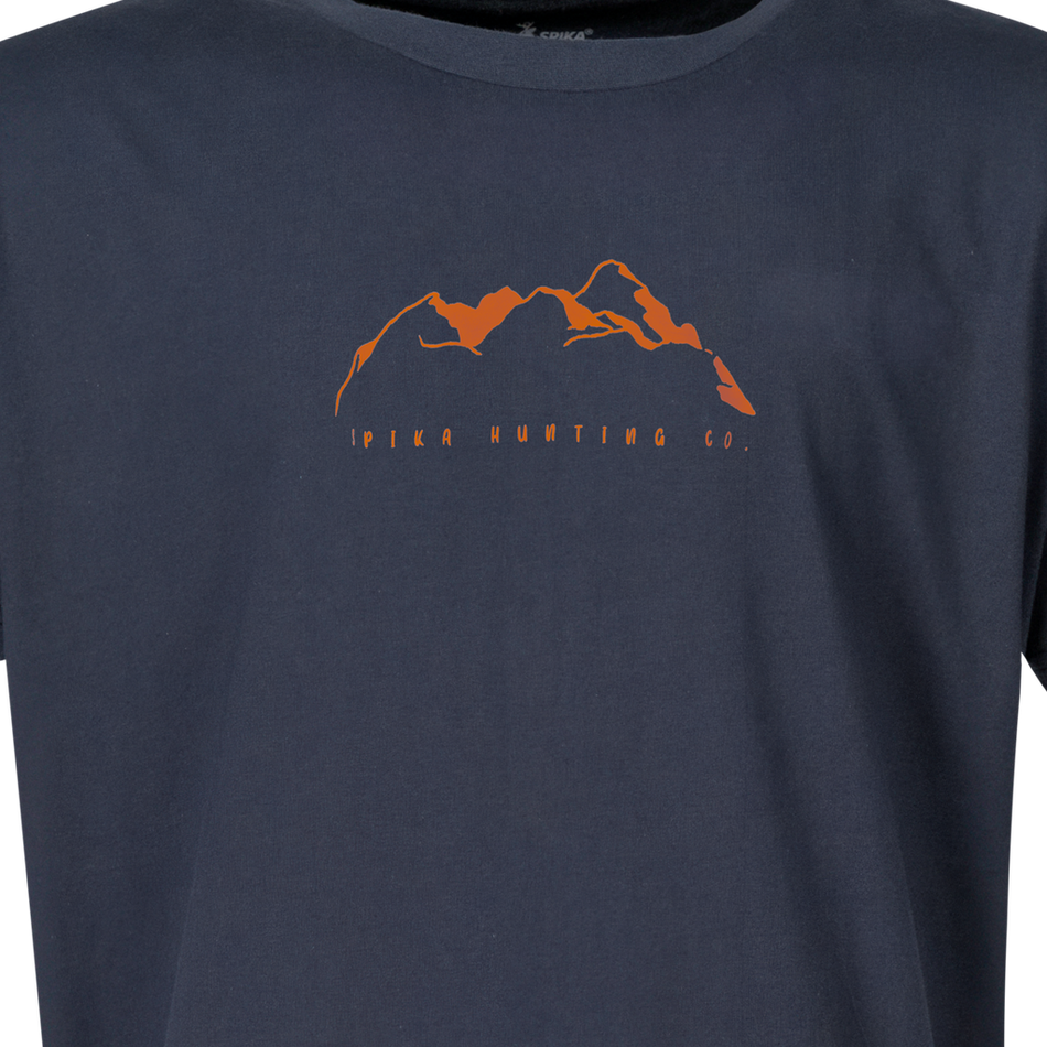Spika - Mens GO Mountain T-Shirt in Navy
