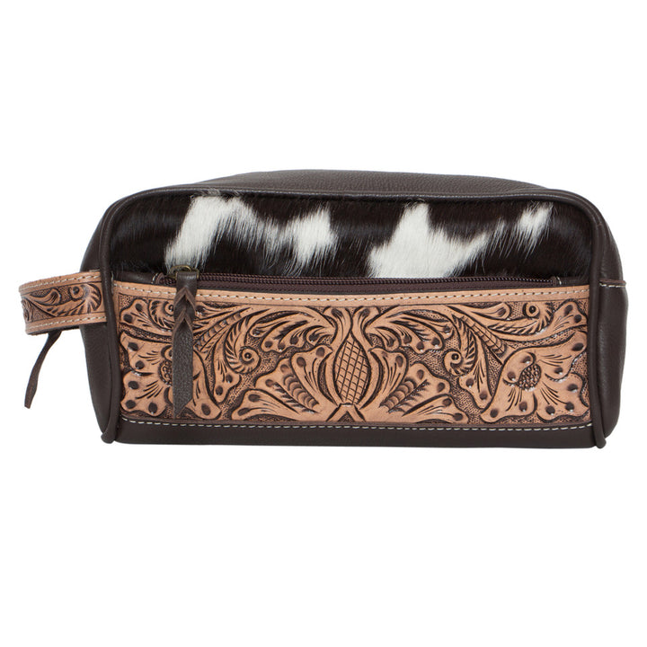 TDE -  Tooling Leather Cowhide Toiletries Bag – AT62 – Coro