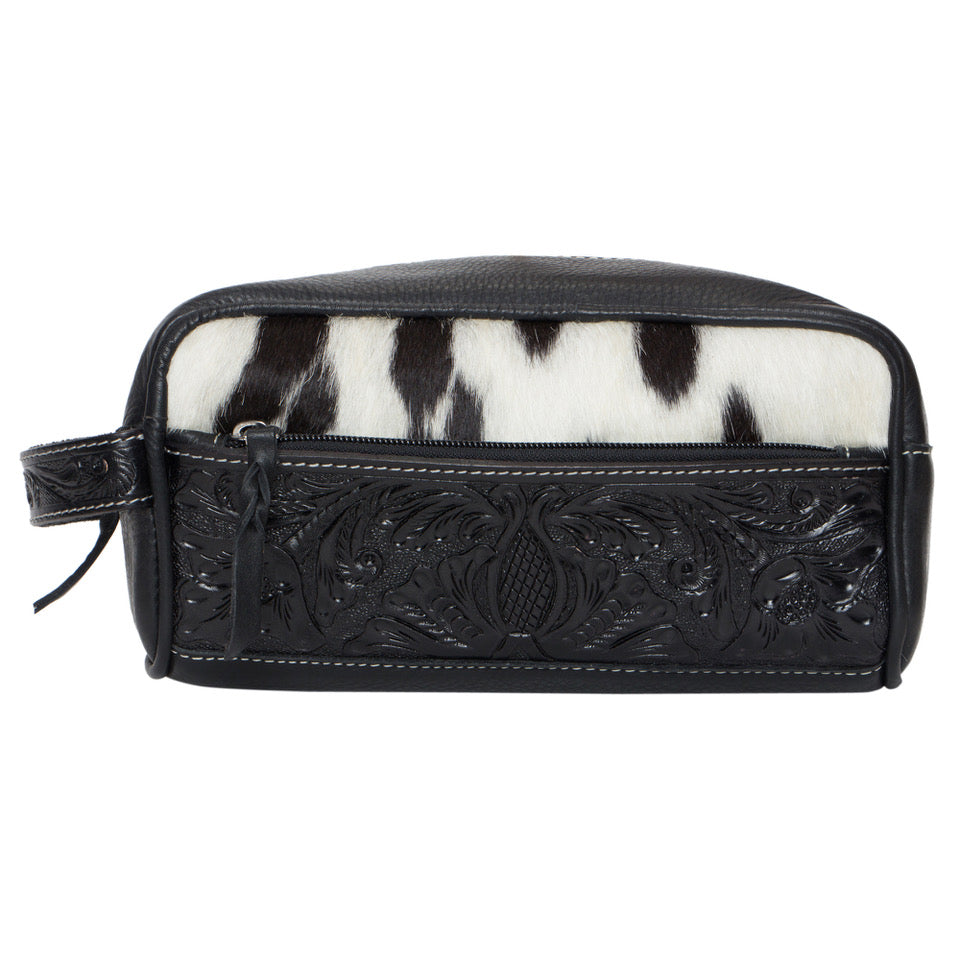TDE -  Tooling Leather Cowhide Toiletries Bag – AT62 – Coro