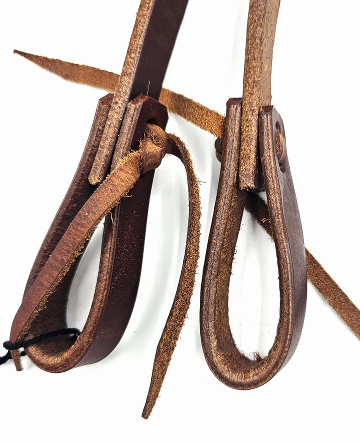 Smooth Like Cactus - Harness Leather Split Reins - 7ft (#3038)